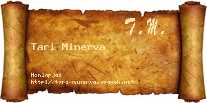 Tari Minerva névjegykártya